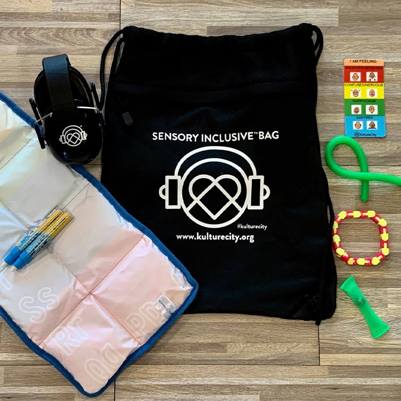 Sensory inclusive bag offered by Urgent Care for Children