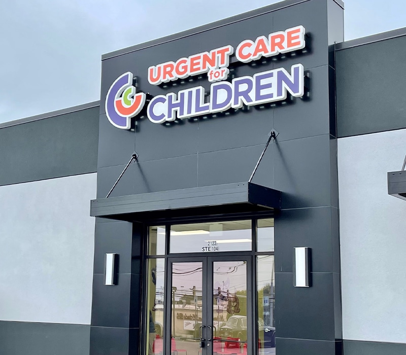 Exterior of Urgent Care for Children in Chattanooga, Tennessee