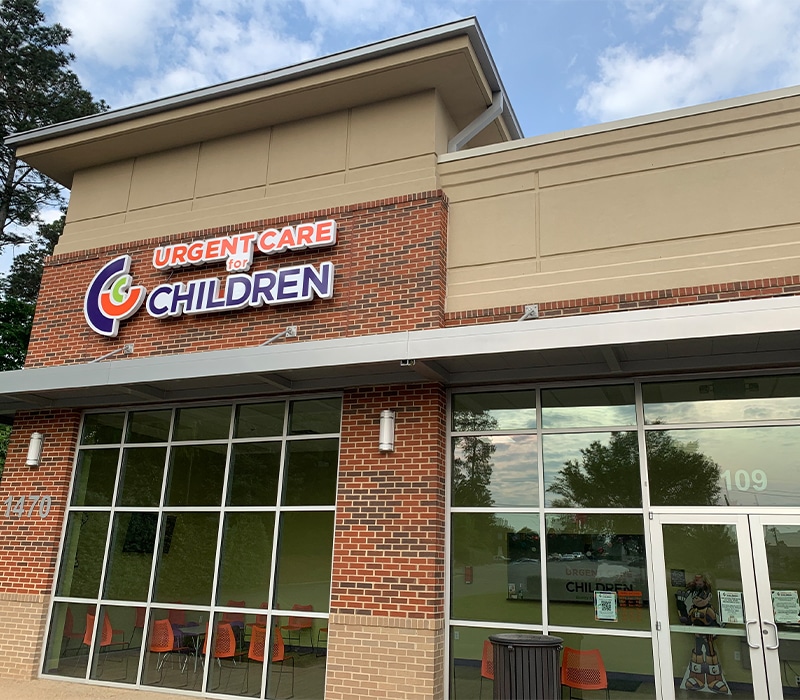 Exterior of Urgent Care for Children in Montgomery, Alabama