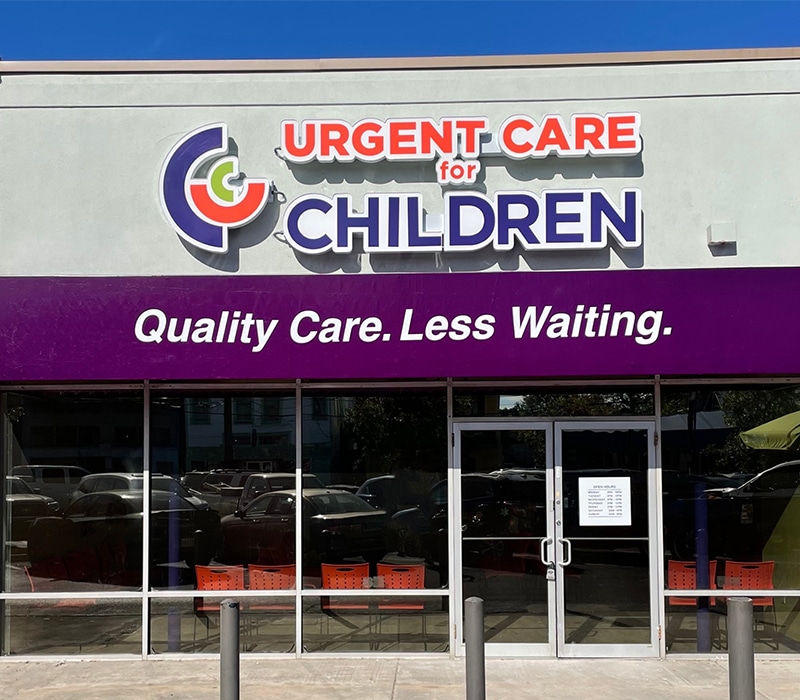 Outside of the Urgent Care for Children New Orleans location